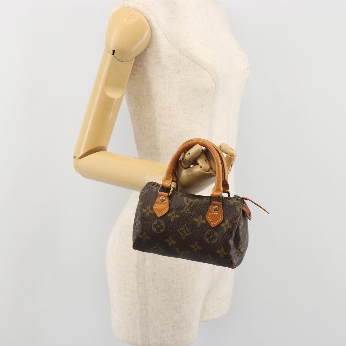 LOUIS VUITTON Monogram Mini Speedy Hand Bag M41534 LV Auth 191370