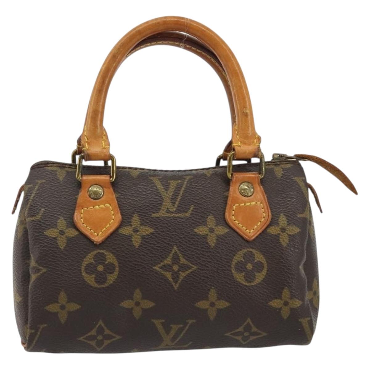 LOUIS VUITTON Monogram Mini Speedy Hand Bag M41534 LV Auth 191370
