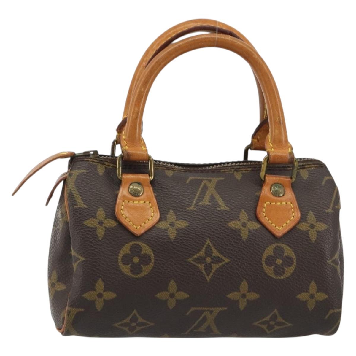 LOUIS VUITTON Monogram Mini Speedy Hand Bag M41534 LV Auth 191370