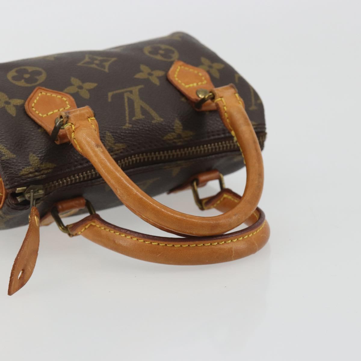 LOUIS VUITTON Monogram Mini Speedy Hand Bag M41534 LV Auth 191370