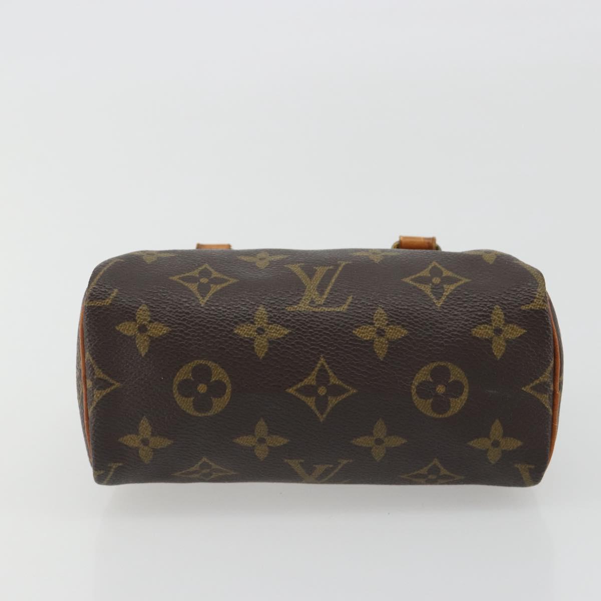 LOUIS VUITTON Monogram Mini Speedy Hand Bag M41534 LV Auth 191370