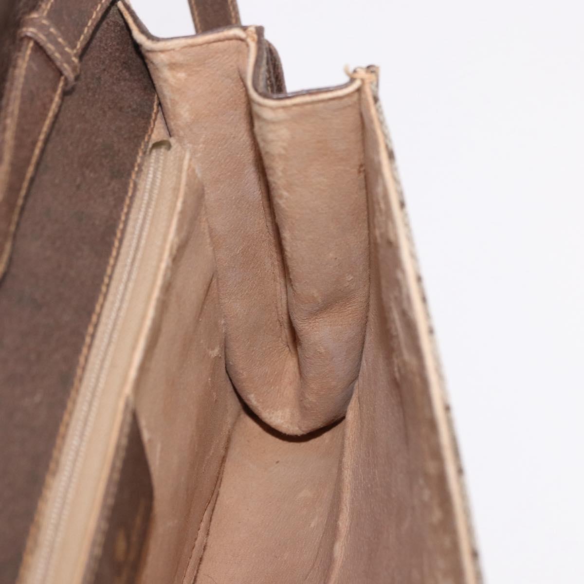 GUCCI GG Supreme Shoulder Bag PVC Beige Gold 904 02 050 Auth 191371