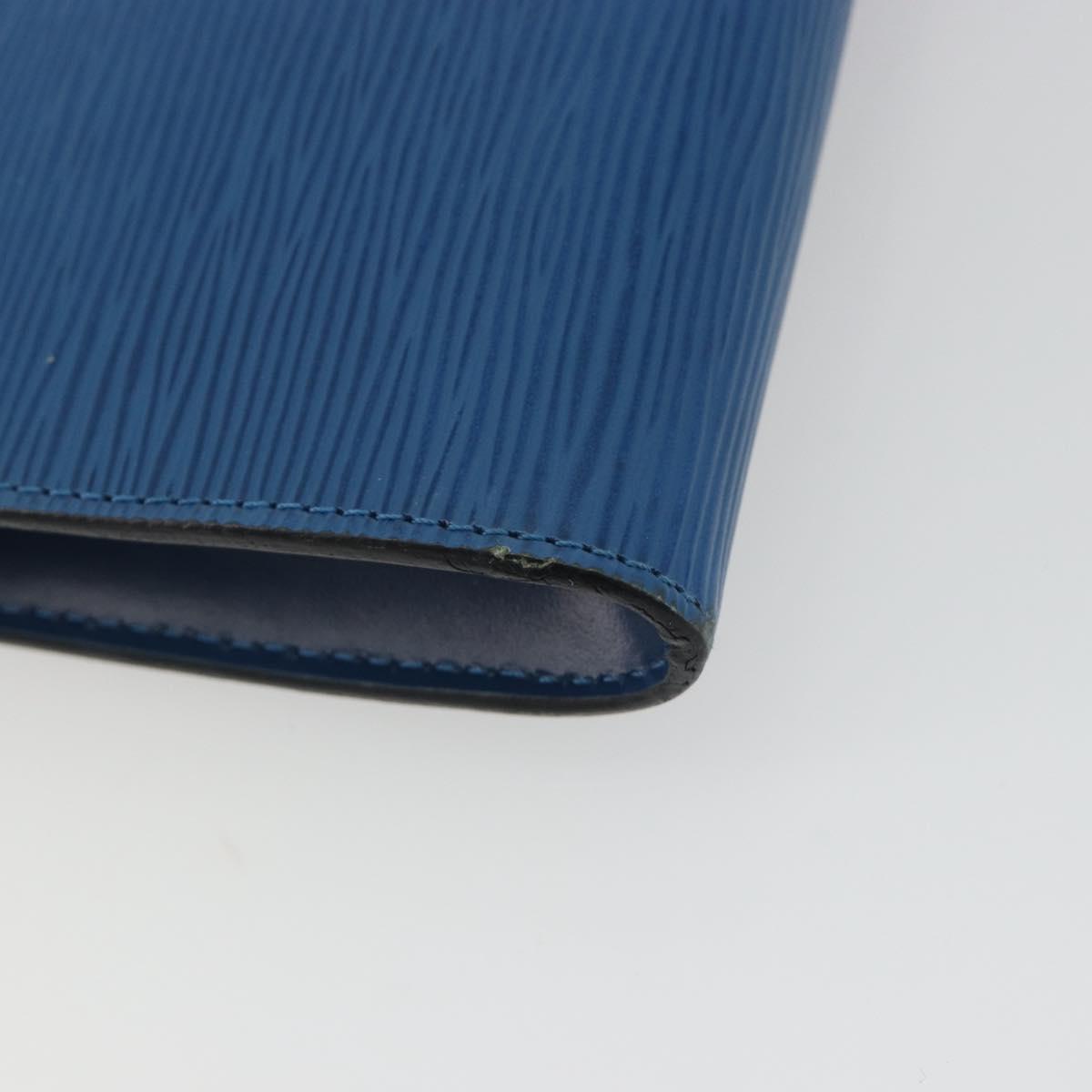 LOUIS VUITTON Epi Pochette Accessoires Pouch Blue M52985 LV Auth 191372