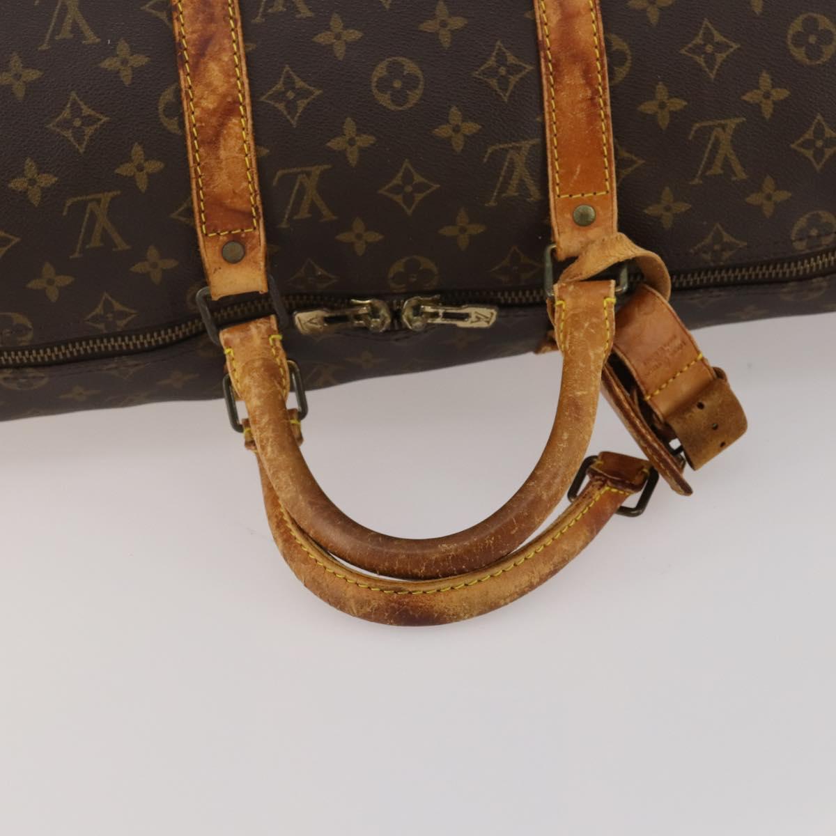 LOUIS VUITTON Monogram Keepall 50 Boston Bag M41426 LV Auth 191376
