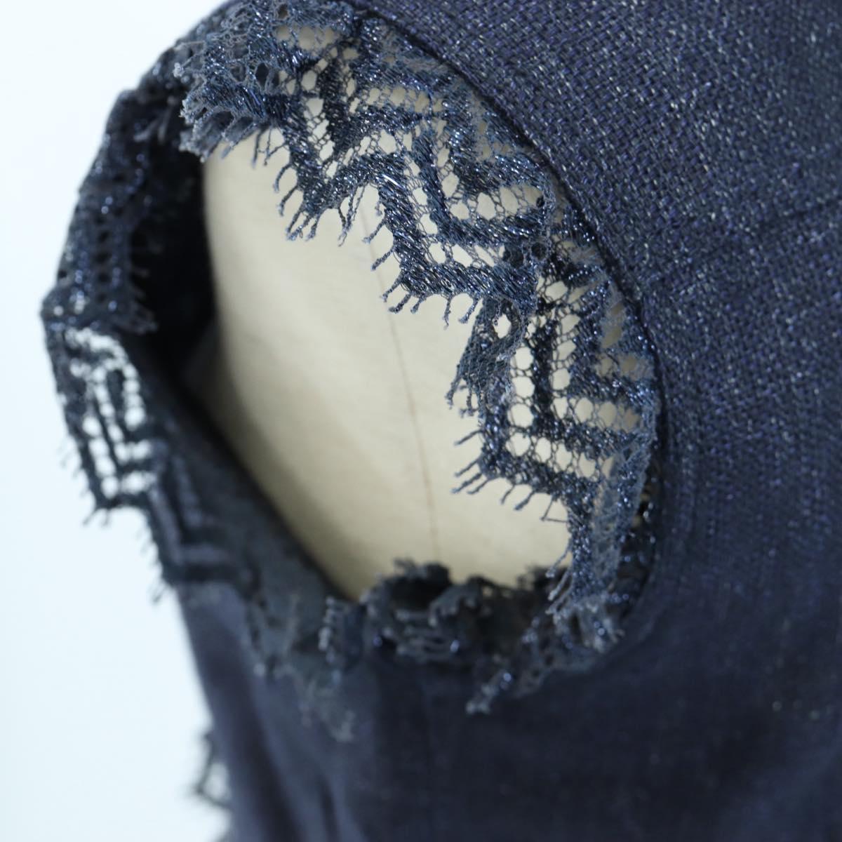 CHANEL Best Denim Navy CC Auth 191380SAM