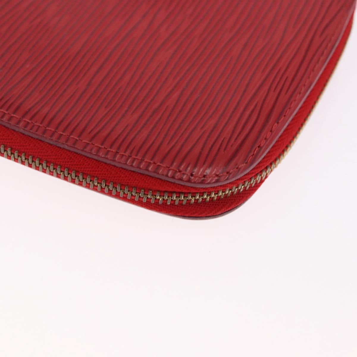 LOUIS VUITTON Epi Agenda Geod Wallet Red M63877 LV Auth 191385