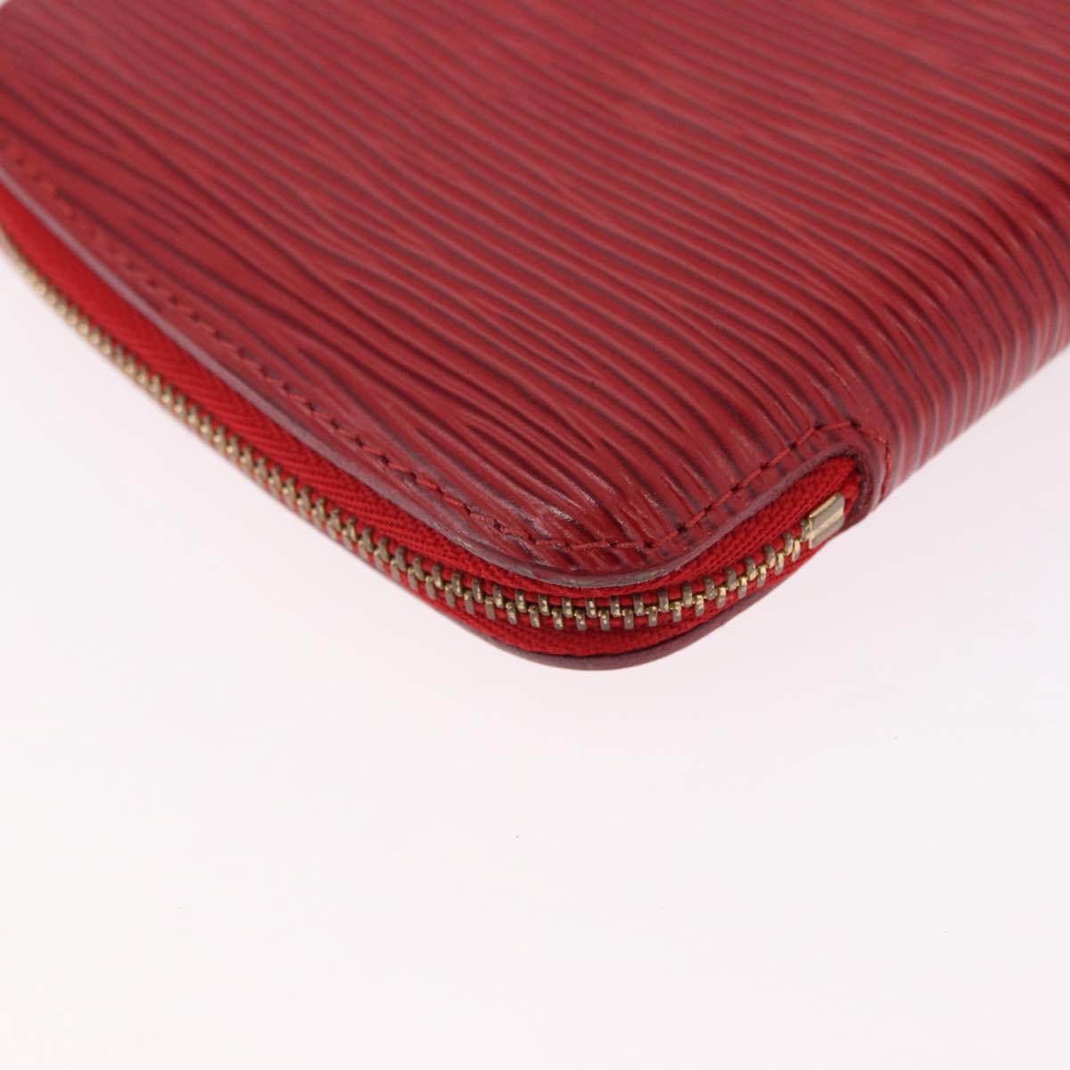 LOUIS VUITTON Epi Agenda Geod Wallet Red M63877 LV Auth 191385