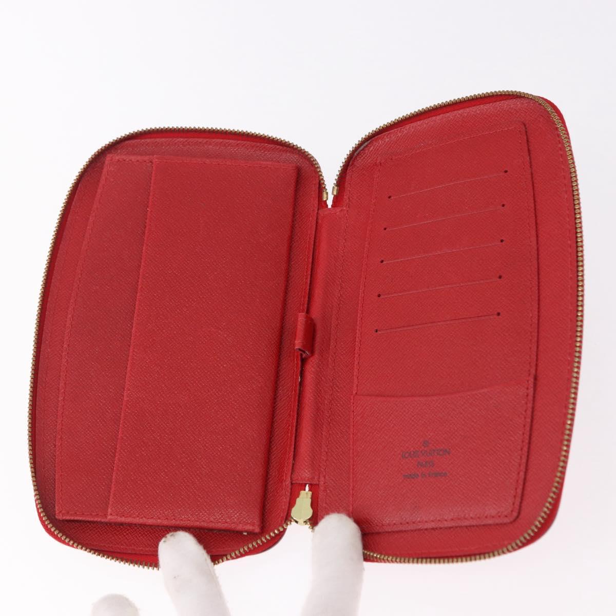 LOUIS VUITTON Epi Agenda Geod Wallet Red M63877 LV Auth 191385