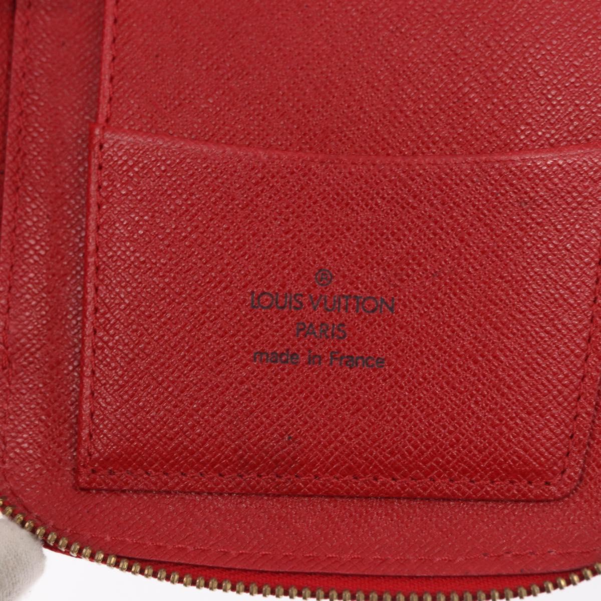 LOUIS VUITTON Epi Agenda Geod Wallet Red M63877 LV Auth 191385