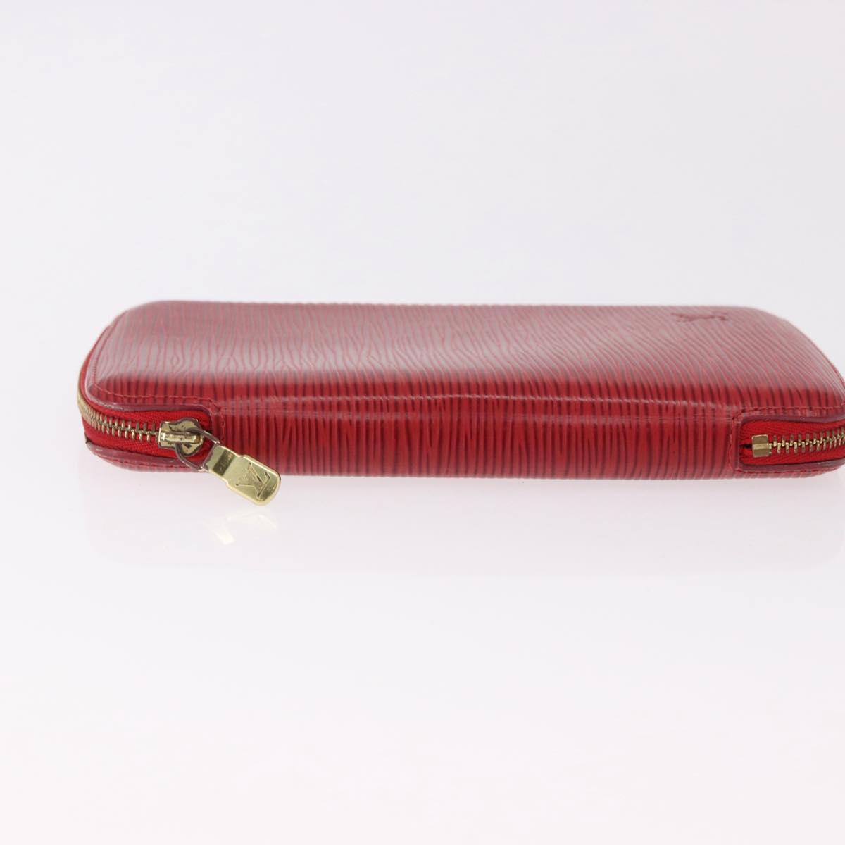 LOUIS VUITTON Epi Agenda Geod Wallet Red M63877 LV Auth 191385