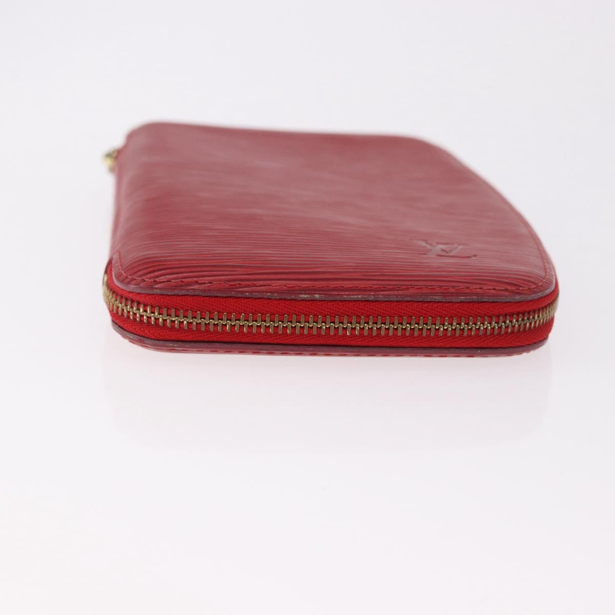 LOUIS VUITTON Epi Agenda Geod Wallet Red M63877 LV Auth 191385