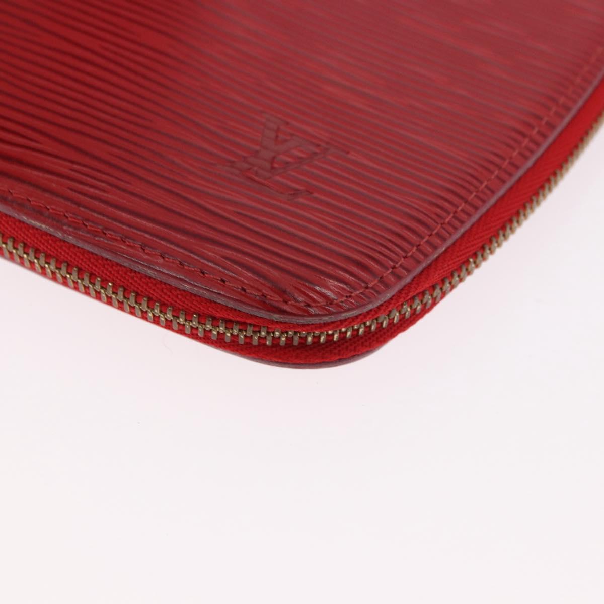 LOUIS VUITTON Epi Agenda Geod Wallet Red M63877 LV Auth 191385