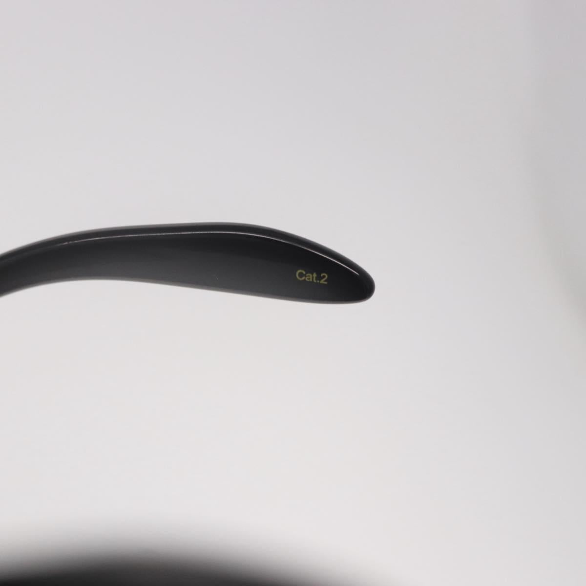 GUCCI Sunglasses Plastic Black Gold Auth 191416V