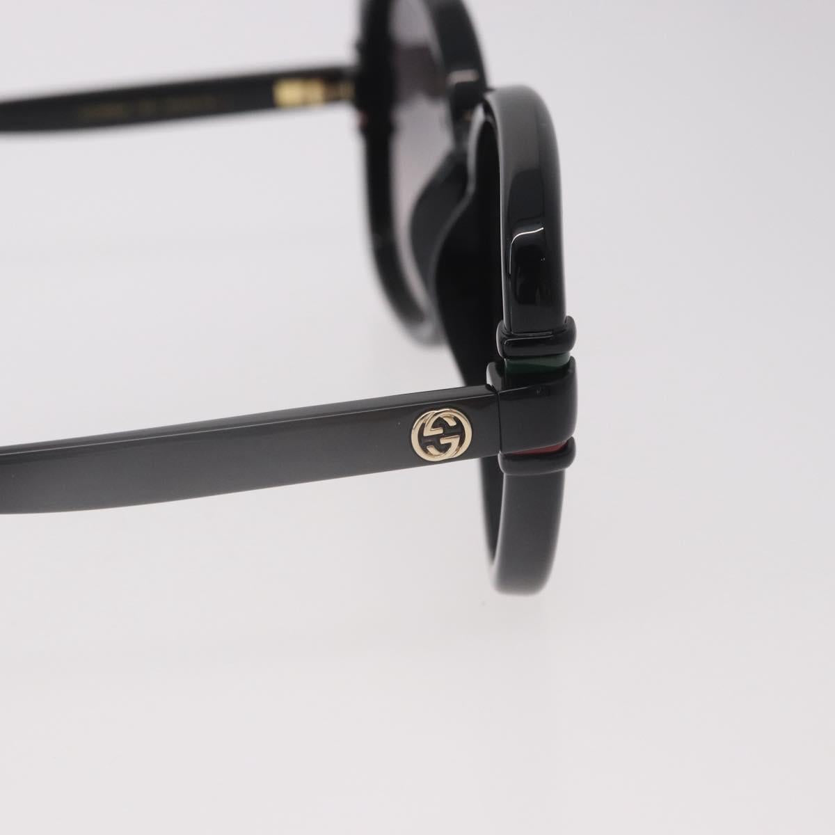 GUCCI Sunglasses Plastic Black Gold Auth 191416V