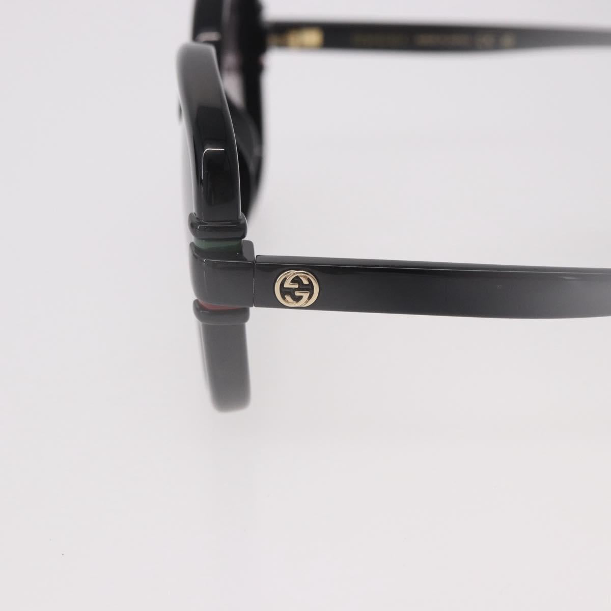 GUCCI Sunglasses Plastic Black Gold Auth 191416V