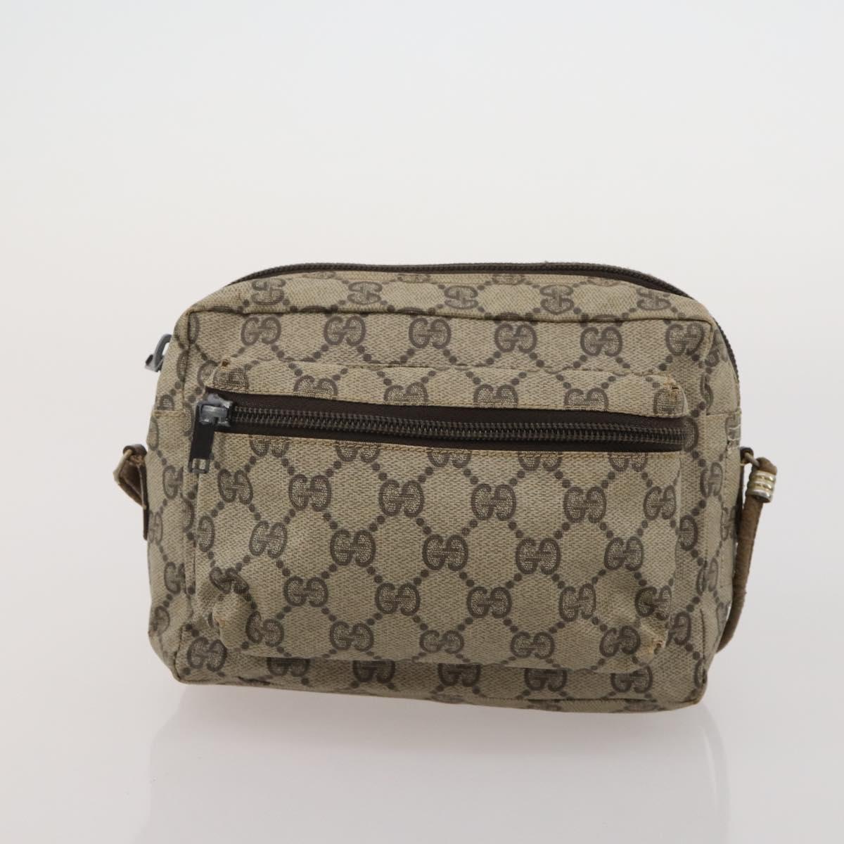GUCCI GG Supreme Micro GG Supreme Bamboo Bag PVC Nylon 4 Set Navy Auth 191439