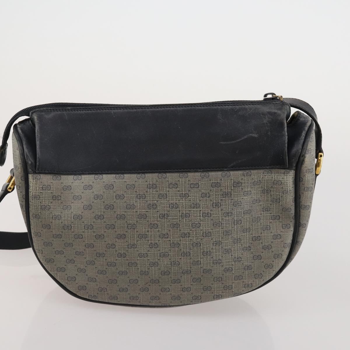 GUCCI GG Supreme Micro GG Supreme Bamboo Bag PVC Nylon 4 Set Navy Auth 191439