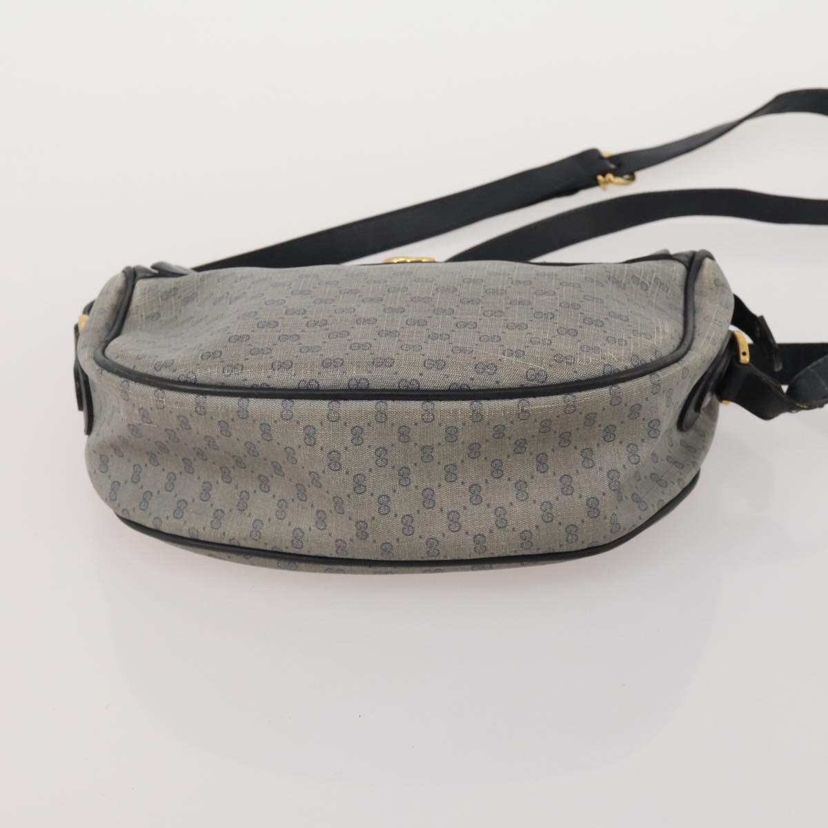 GUCCI GG Supreme Micro GG Supreme Bamboo Bag PVC Nylon 4 Set Navy Auth 191439