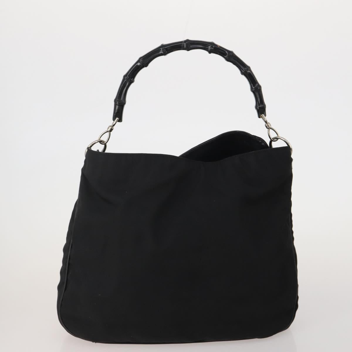 GUCCI GG Supreme Micro GG Supreme Bamboo Bag PVC Nylon 4 Set Navy Auth 191439