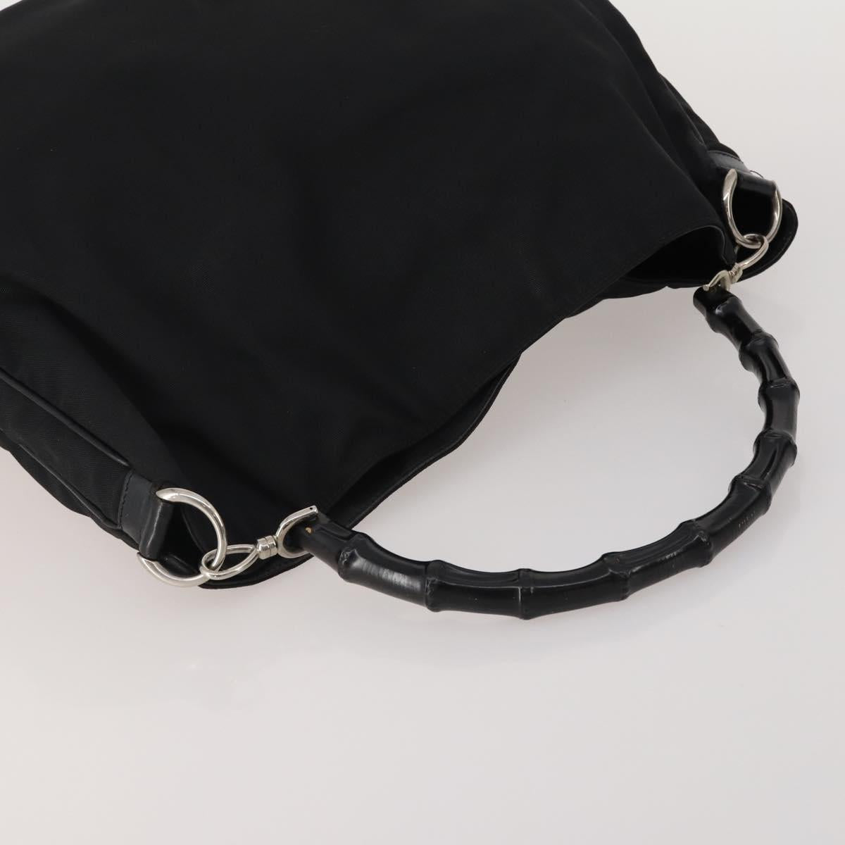 GUCCI GG Supreme Micro GG Supreme Bamboo Bag PVC Nylon 4 Set Navy Auth 191439