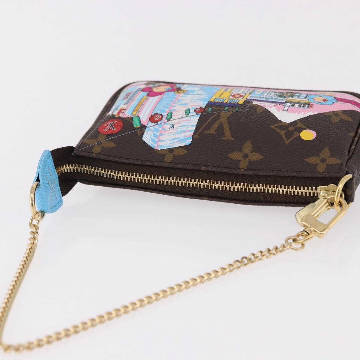 LOUIS VUITTON Vivienne Mini Pochette Accessoires Pouch M81637 Auth 191456SM