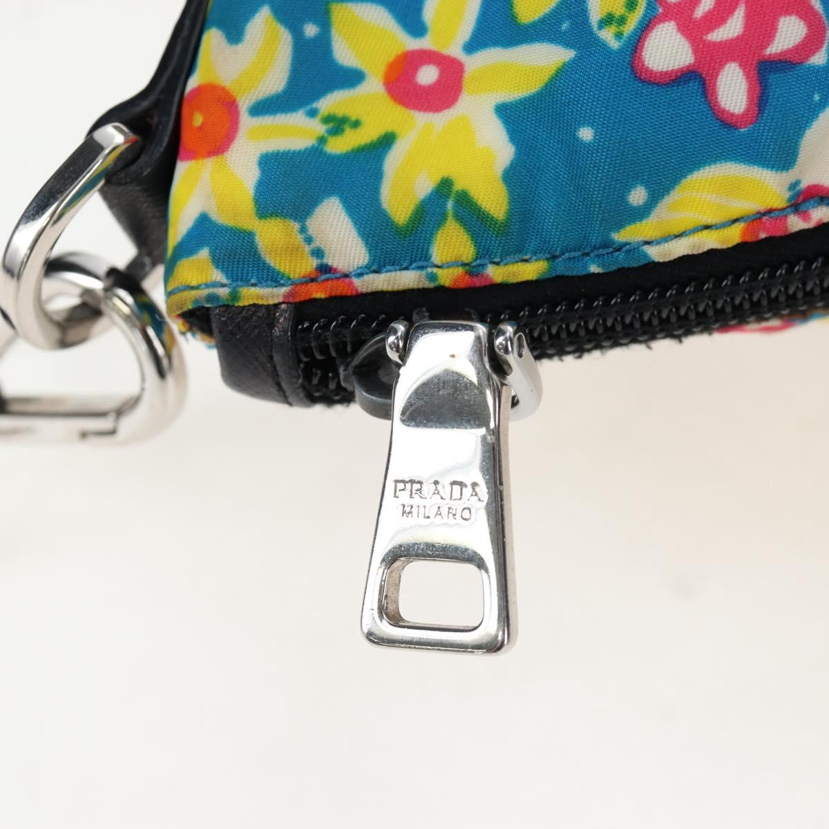 PRADA Tote Bag Nylon 2way Multicolor Silver Auth 191457A