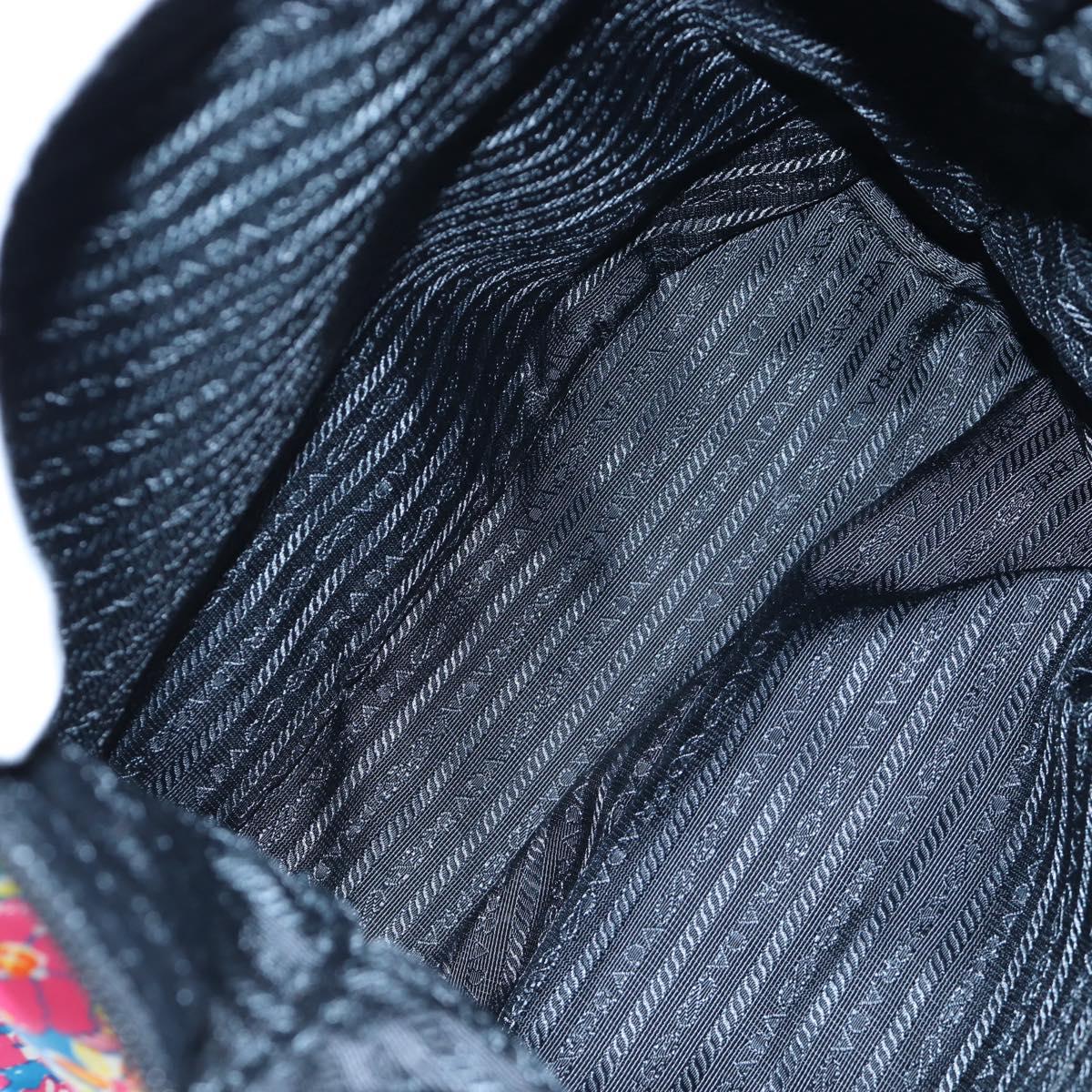 PRADA Tote Bag Nylon 2way Multicolor Silver Auth 191457A
