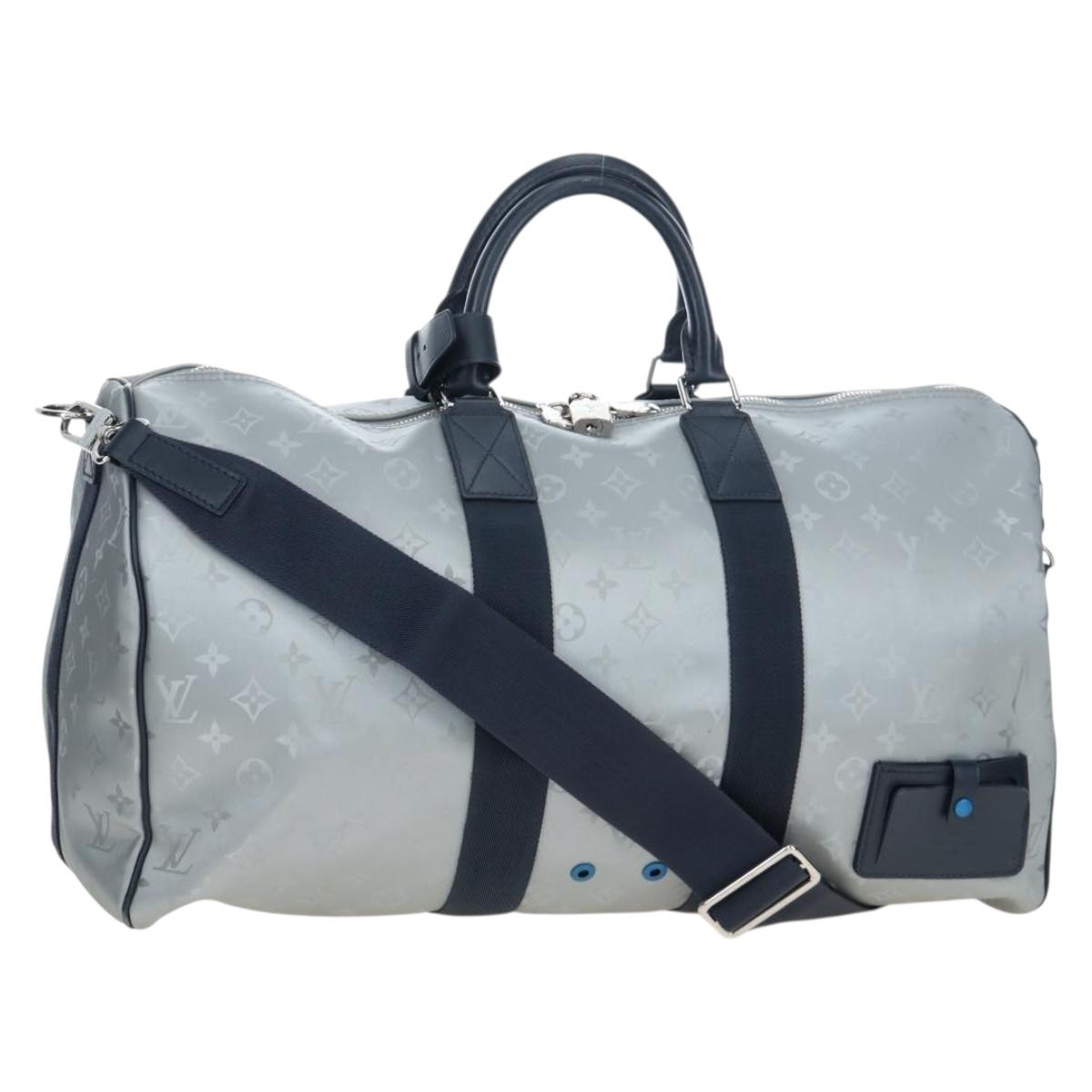 LOUIS VUITTON Monogram Satellite Keepall Bandouliere 50 Bag M44170 Auth 191460M