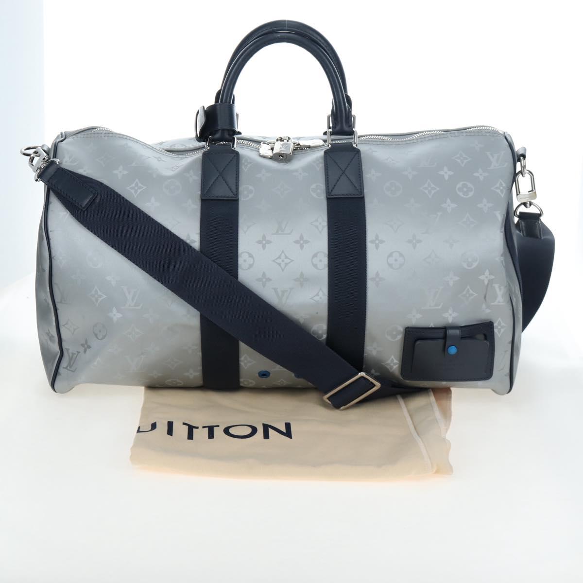 LOUIS VUITTON Monogram Satellite Keepall Bandouliere 50 Bag M44170 Auth 191460M
