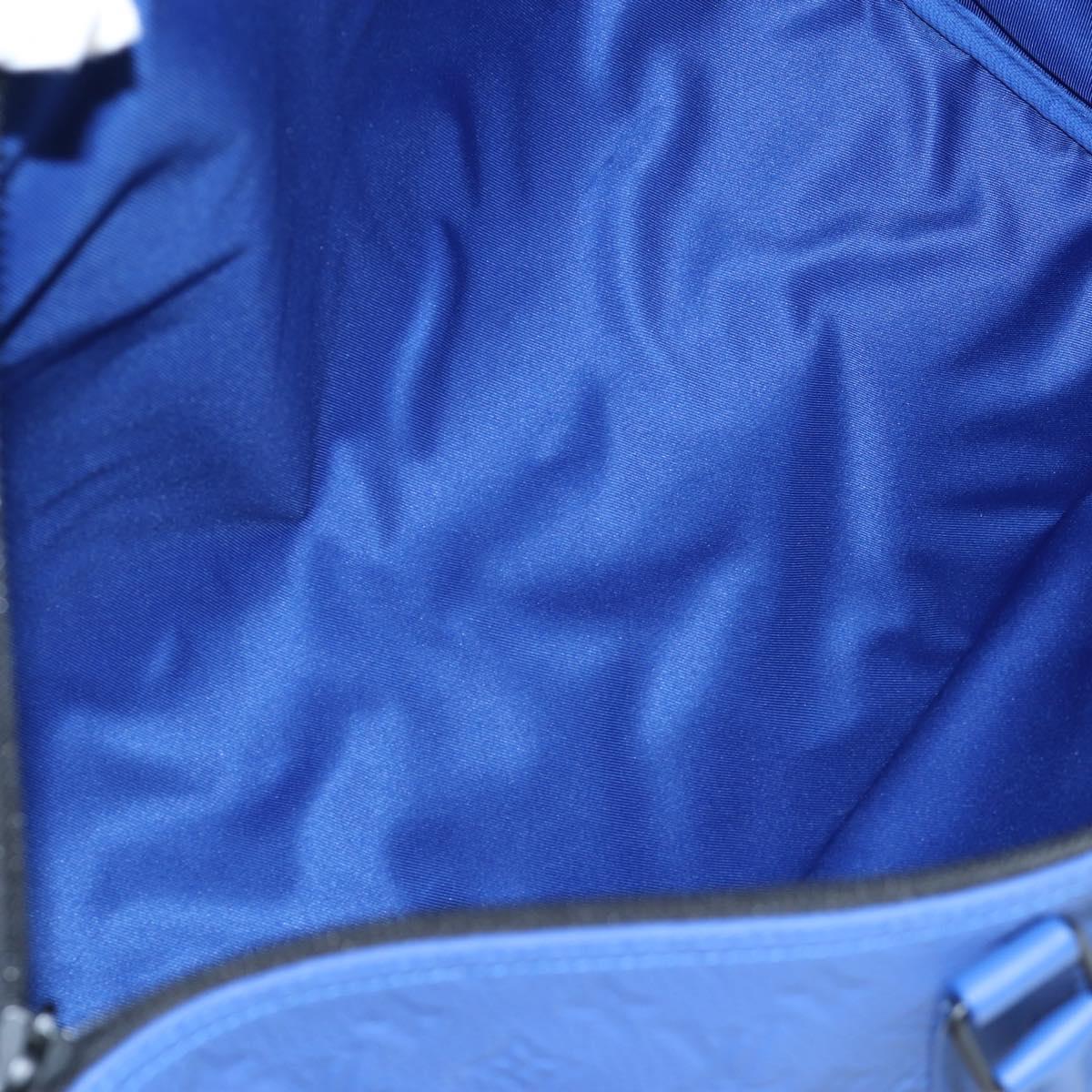 LOUIS VUITTON Monogram Taurillon Keepall Bandouliere 50 Blue Auth 191461SM