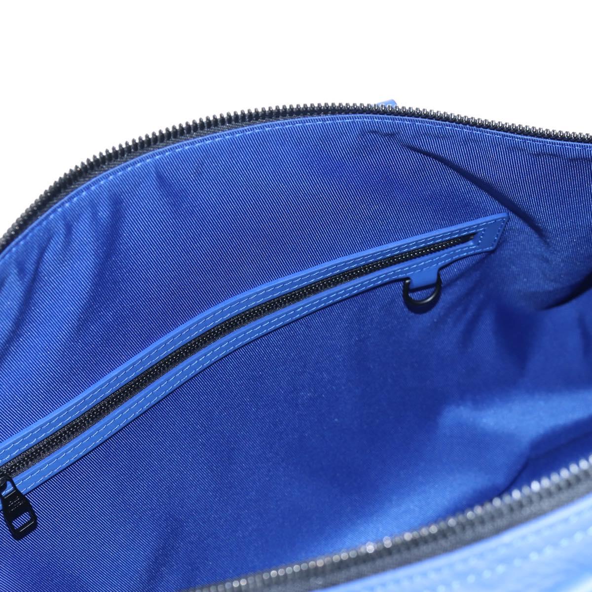 LOUIS VUITTON Monogram Taurillon Keepall Bandouliere 50 Blue Auth 191461SM