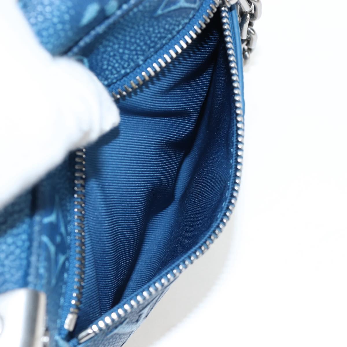 LOUIS VUITTON Monogram Mini Soft Trunk Bag Blue M21368 LV Auth 191462SAM