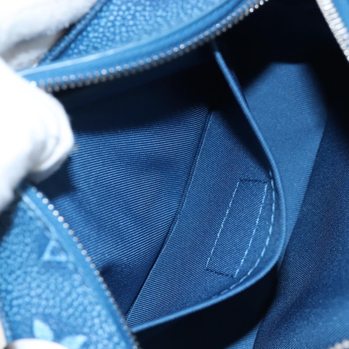 LOUIS VUITTON Monogram Mini Soft Trunk Bag Blue M21368 LV Auth 191462SAM