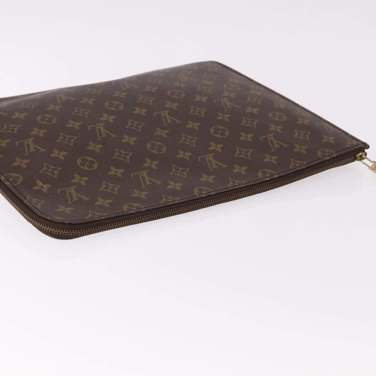 LOUIS VUITTON Monogram Posh Documents Briefcase M53457 LV Auth 191466