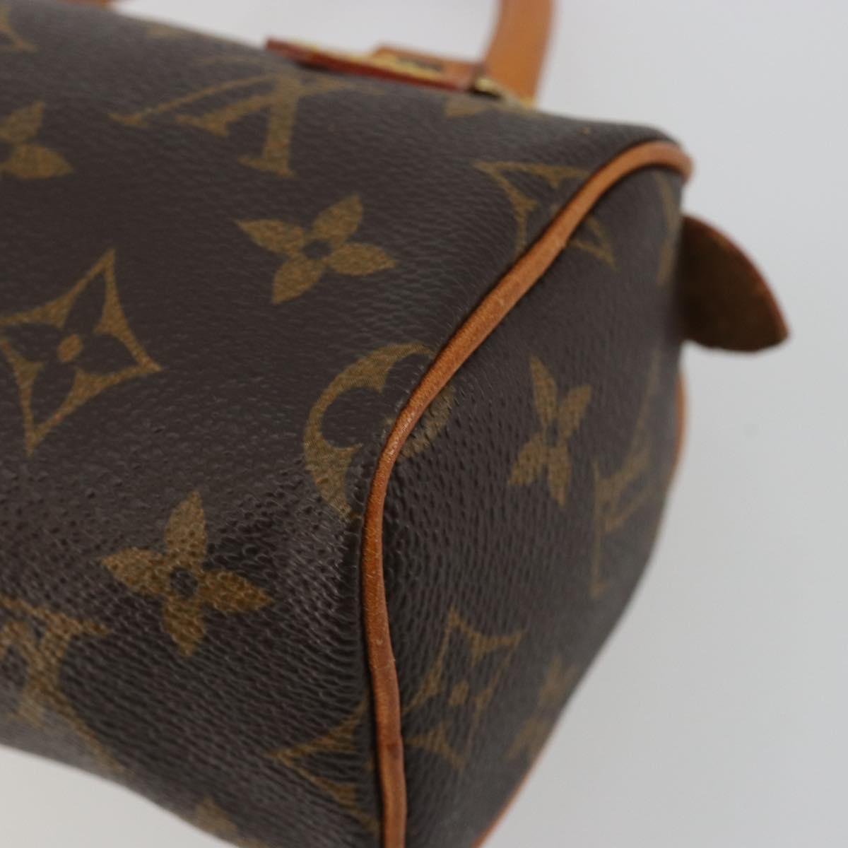 LOUIS VUITTON Monogram Mini Speedy Hand Bag M41534 LV Auth 191467