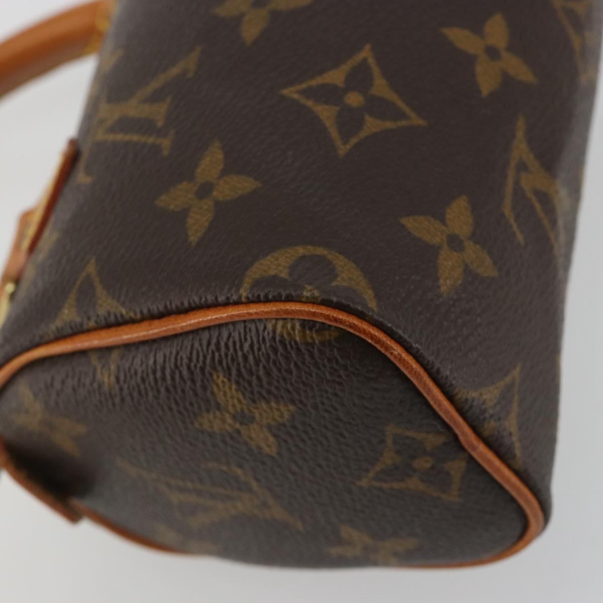 LOUIS VUITTON Monogram Mini Speedy Hand Bag M41534 LV Auth 191467