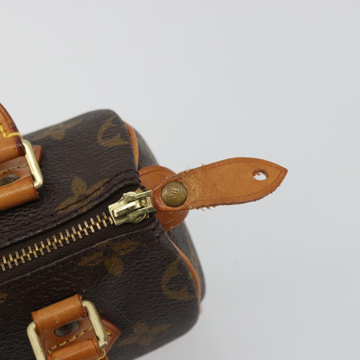 LOUIS VUITTON Monogram Mini Speedy Hand Bag M41534 LV Auth 191467