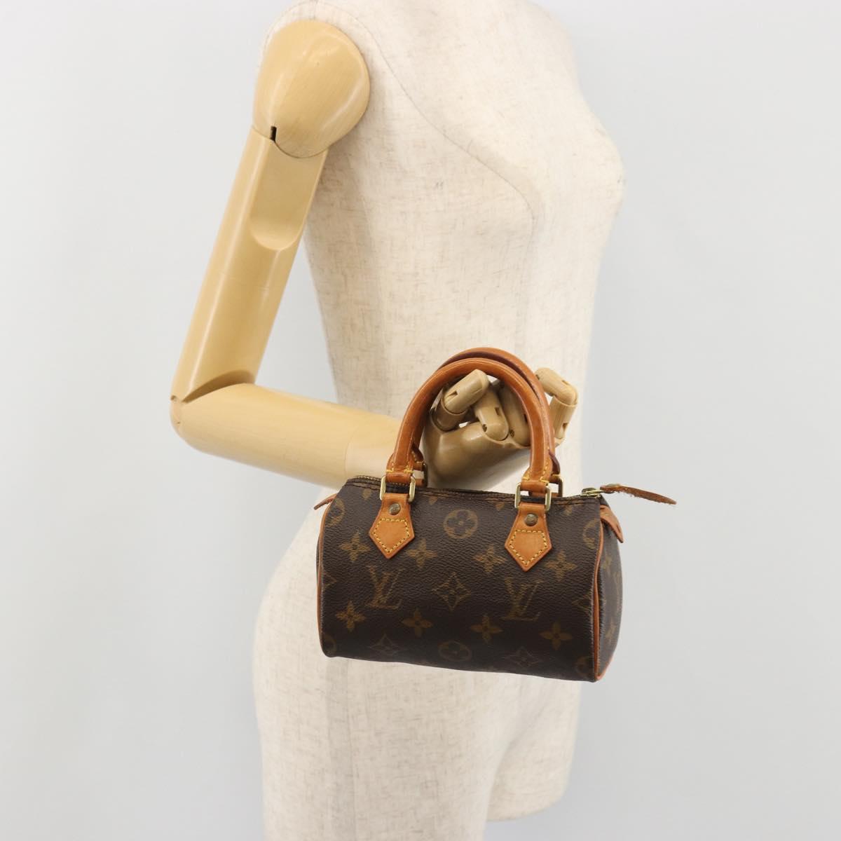 LOUIS VUITTON Monogram Mini Speedy Hand Bag M41534 LV Auth 191467