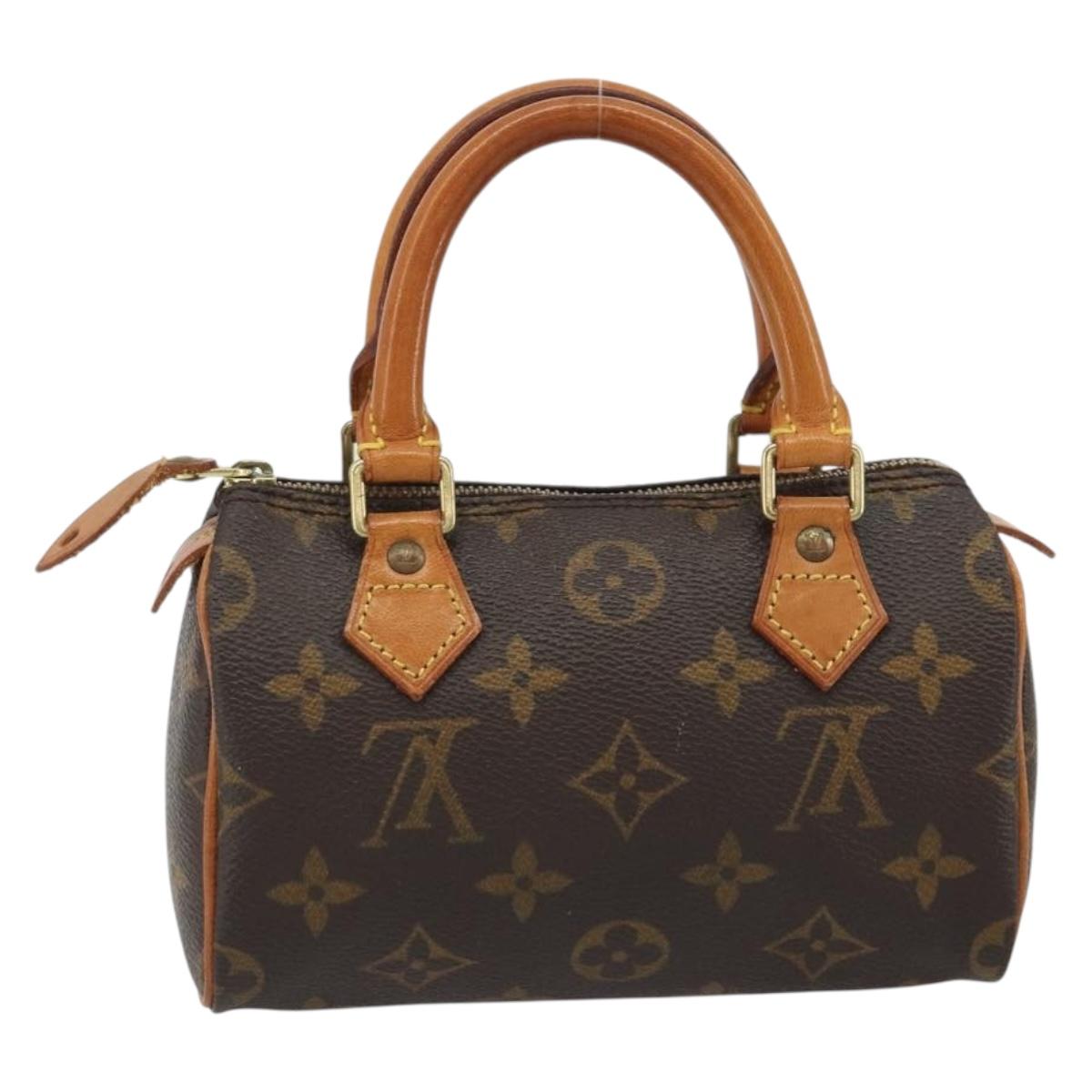 LOUIS VUITTON Monogram Mini Speedy Hand Bag M41534 LV Auth 191467