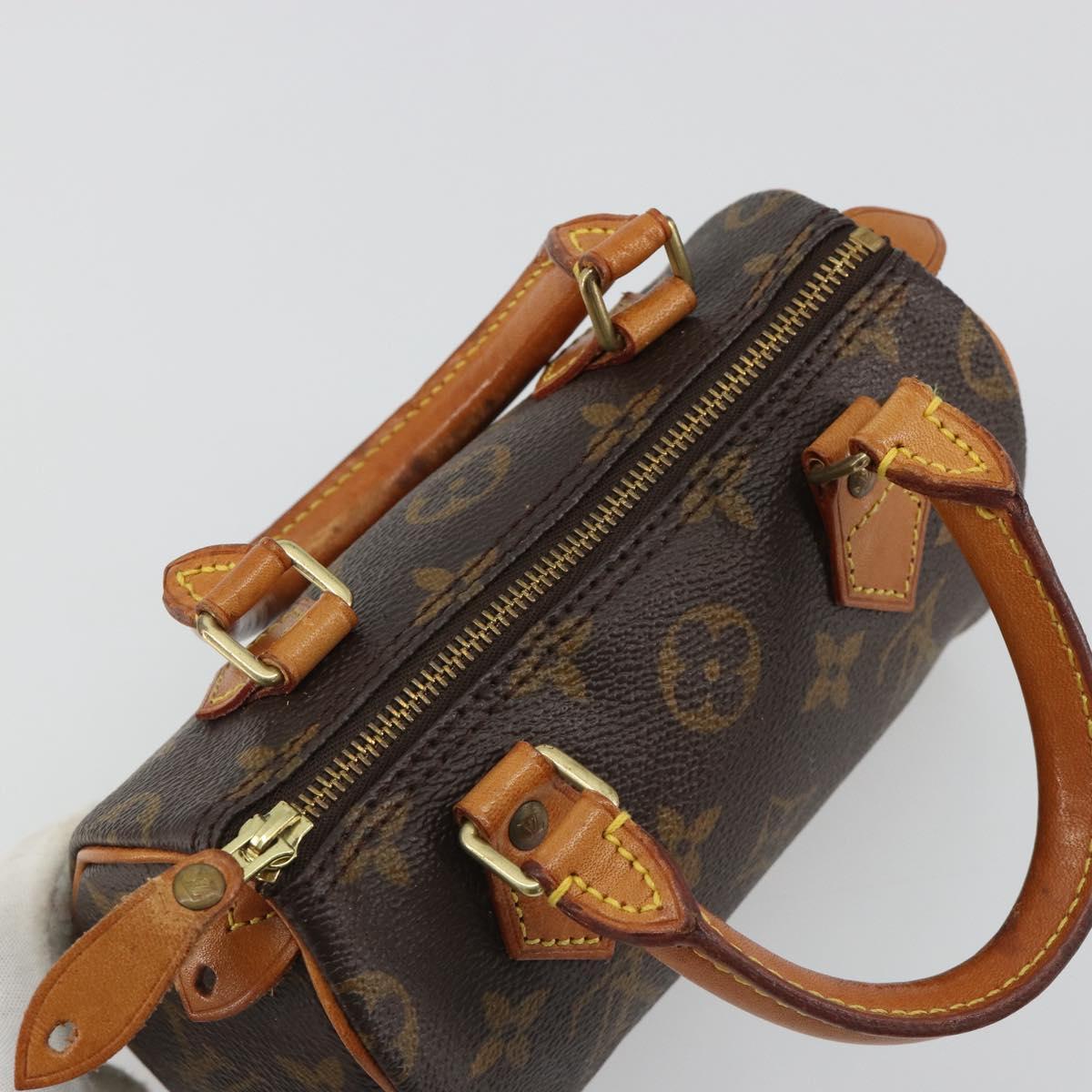 LOUIS VUITTON Monogram Mini Speedy Hand Bag M41534 LV Auth 191467