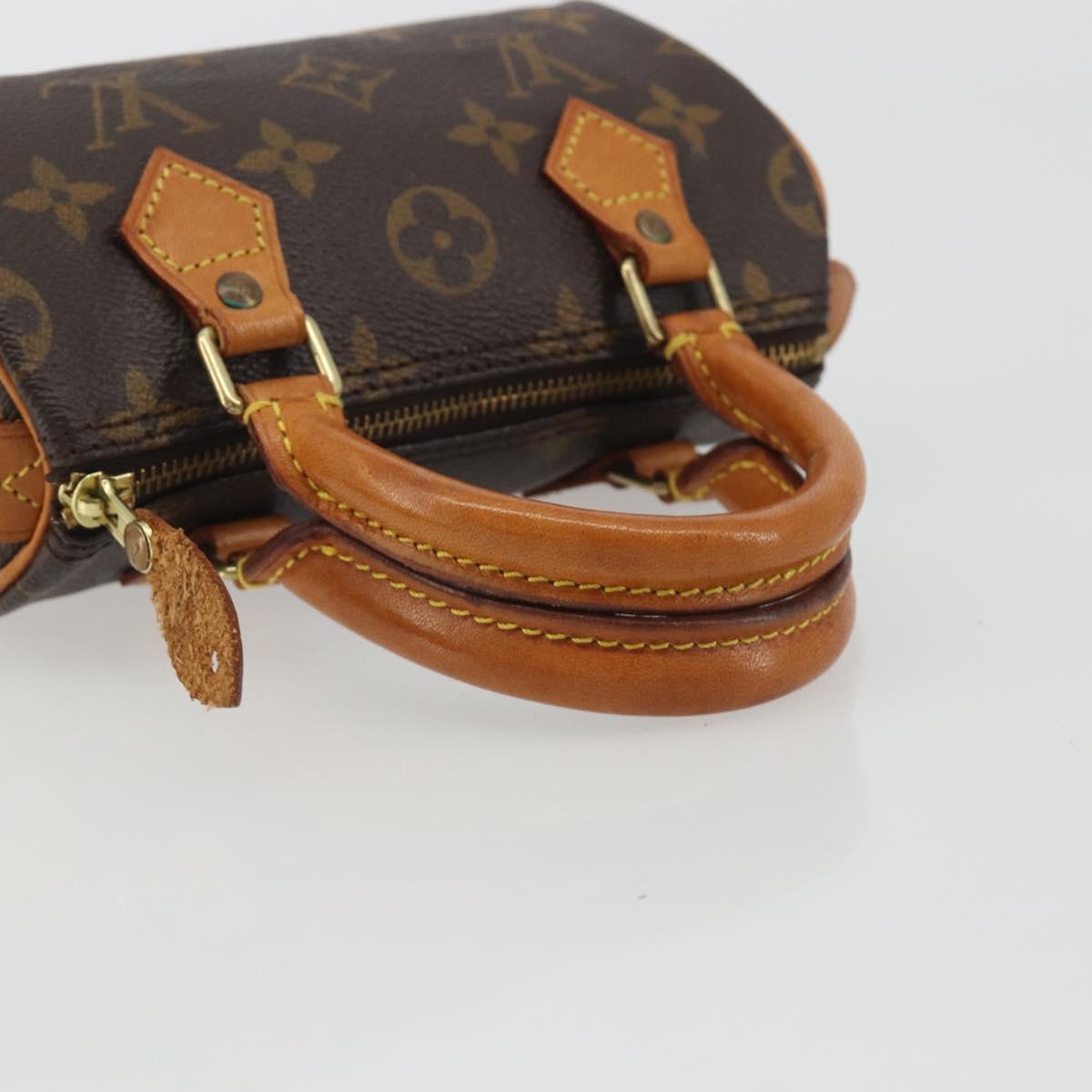 LOUIS VUITTON Monogram Mini Speedy Hand Bag M41534 LV Auth 191467
