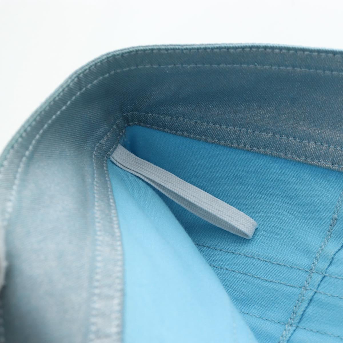 CHANEL Pants Jacket Denim Setup Light Blue CC Auth 191468SM