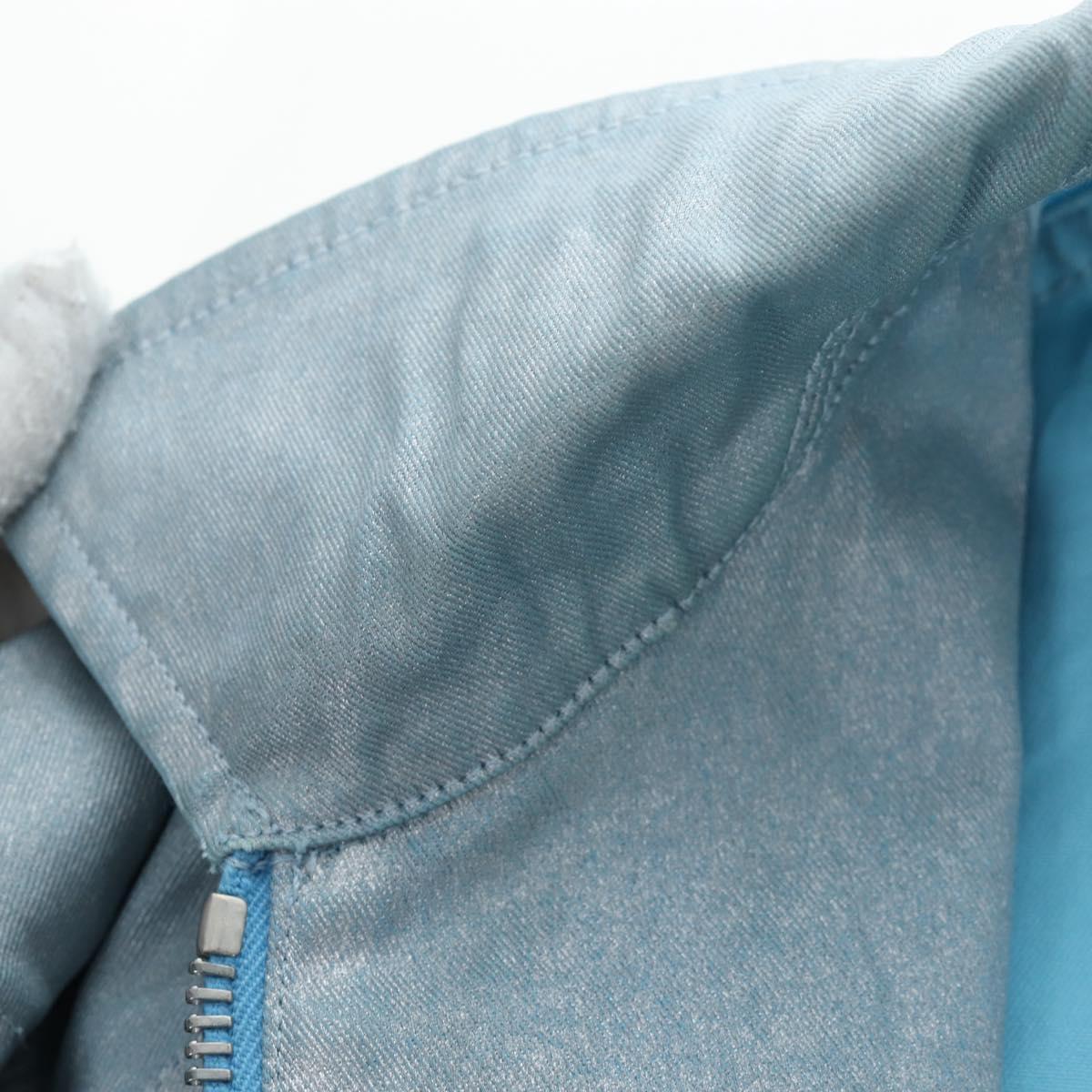 CHANEL Pants Jacket Denim Setup Light Blue CC Auth 191468SM