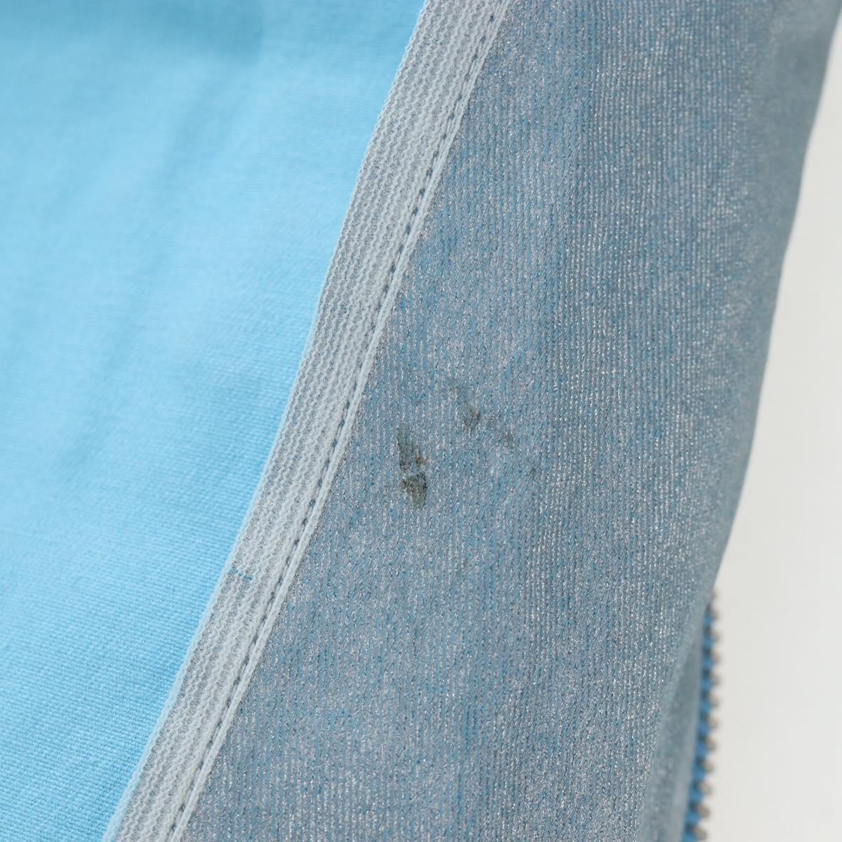 CHANEL Pants Jacket Denim Setup Light Blue CC Auth 191468SM