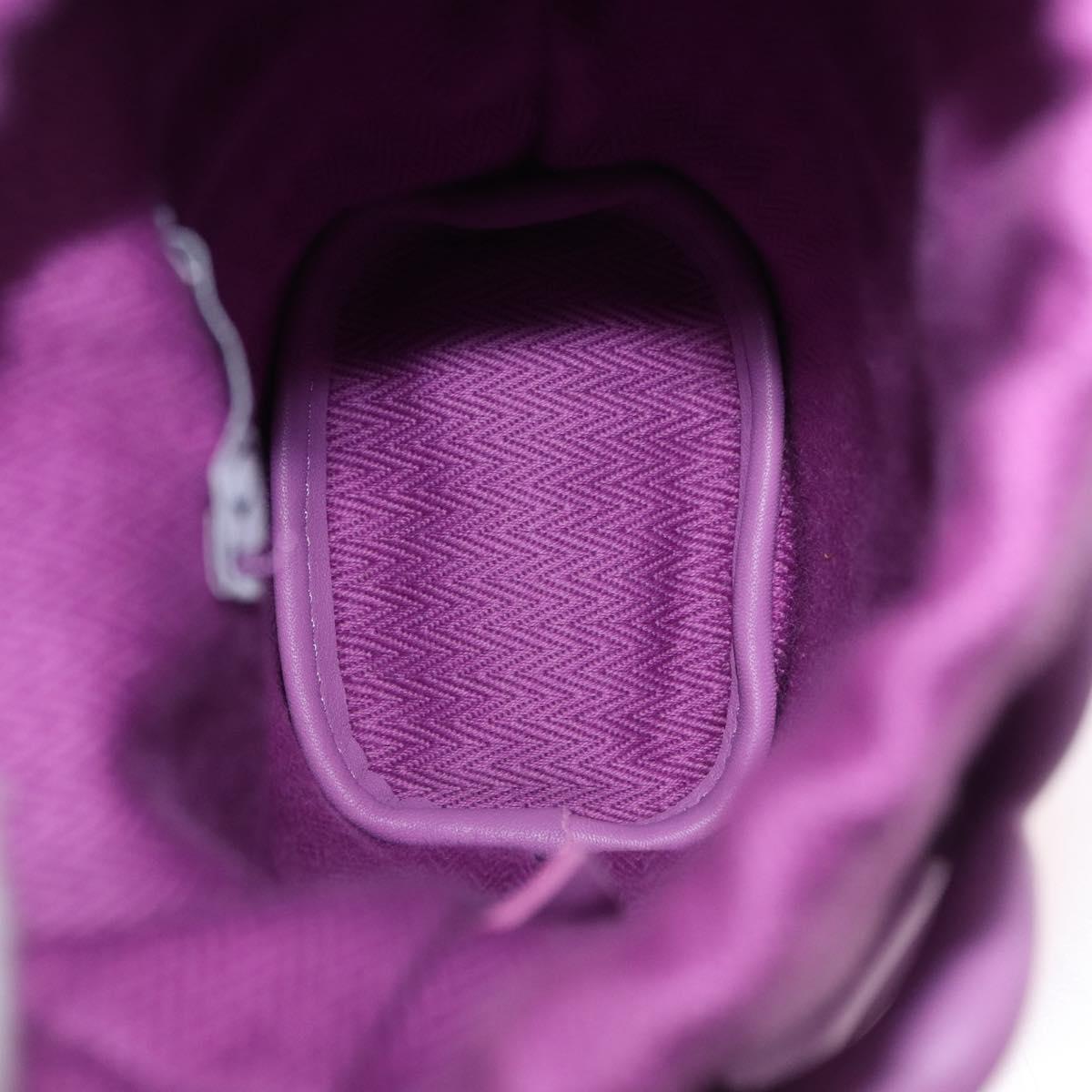 LOEWE Inflatable Pocket Bag Shoulder Bag Canvas Purple Auth 191480M