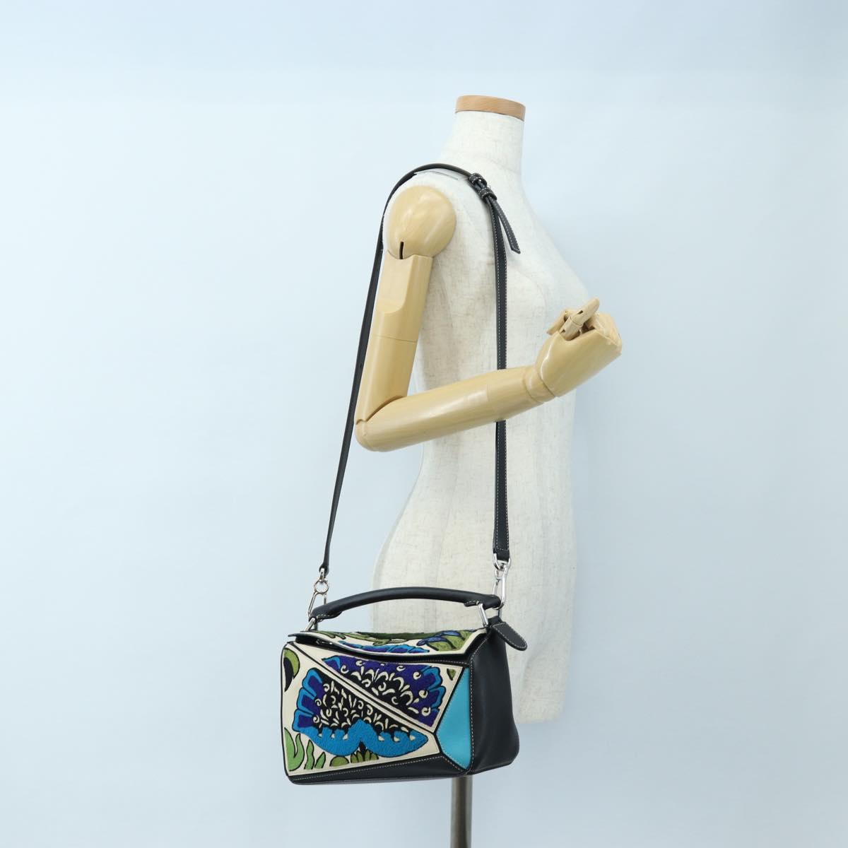 LOEWE Puzzle Bag Leather William De Morgan Collaboration 2way Auth 191481SM