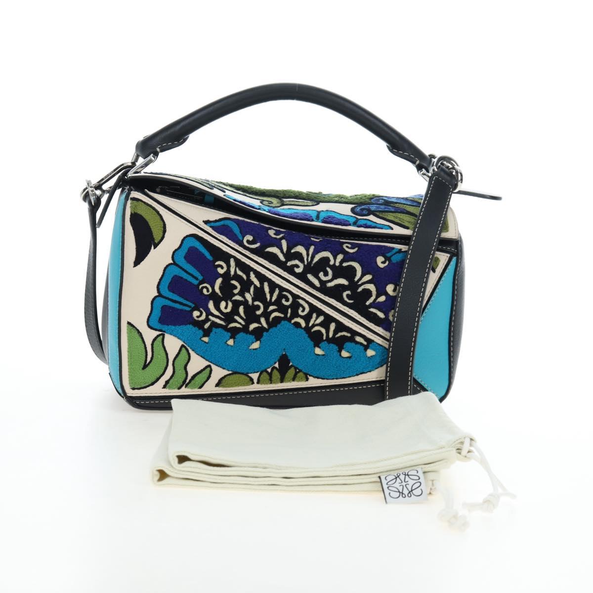 LOEWE Puzzle Bag Leather William De Morgan Collaboration 2way Auth 191481SM