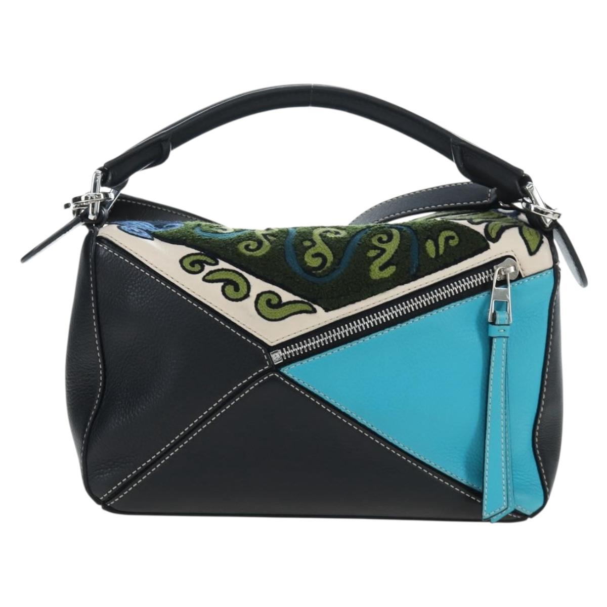 LOEWE Puzzle Bag Leather William De Morgan Collaboration 2way Auth 191481SM