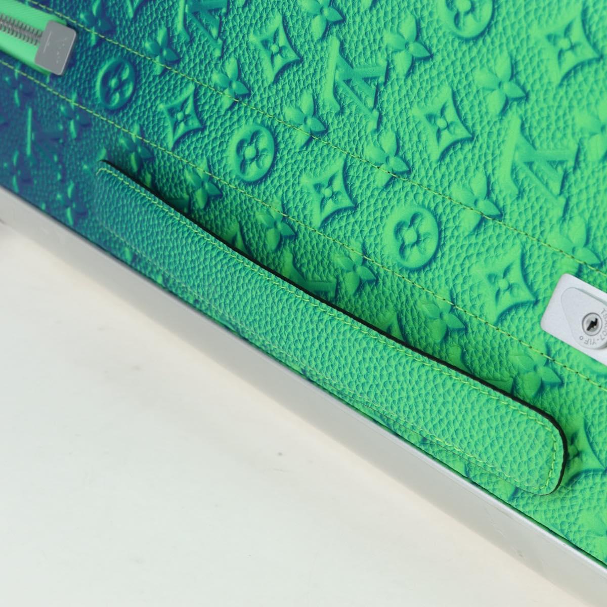 LOUIS VUITTON Taurillon Clemence Illusion Horizon 50 Suitcase Auth 191482SM