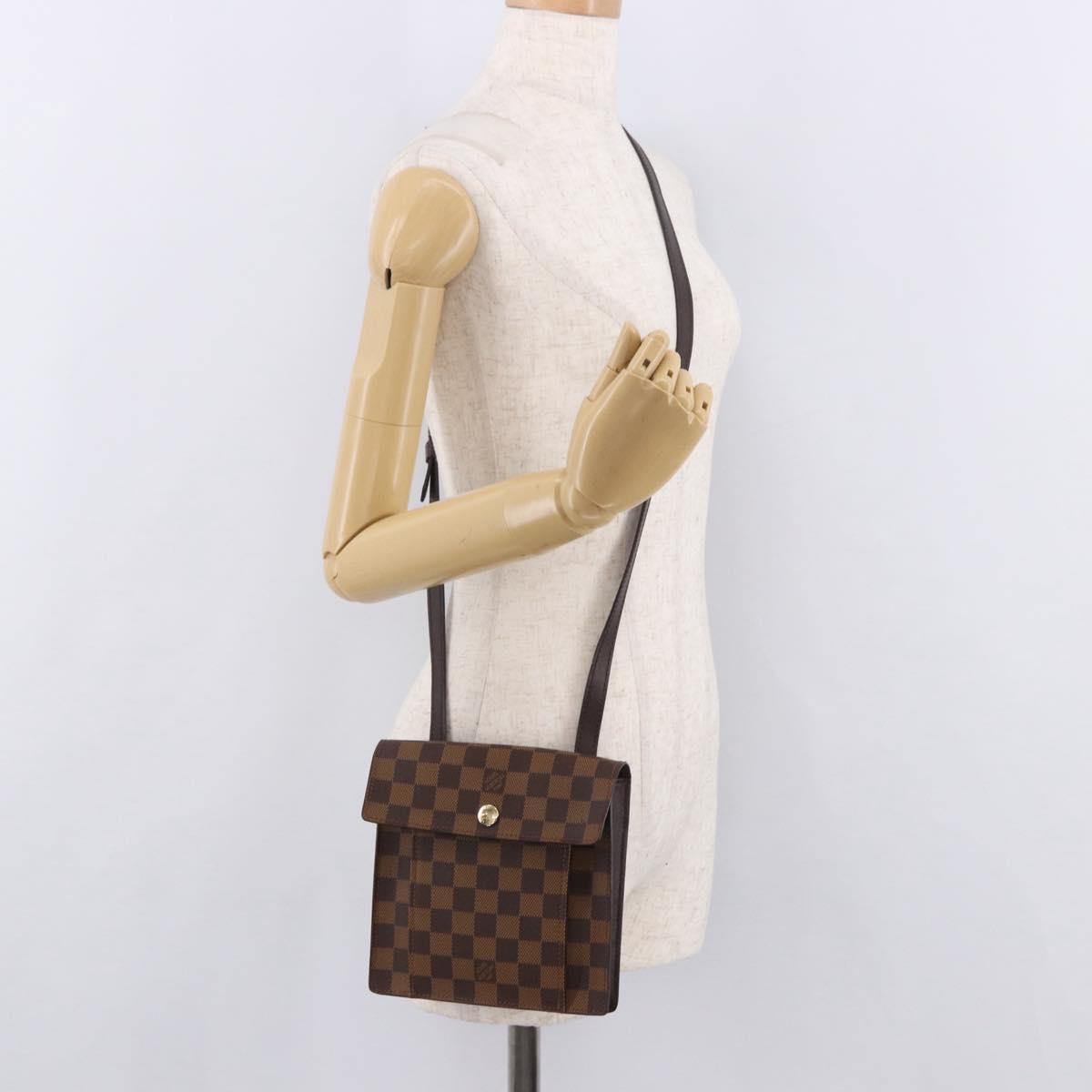 LOUIS VUITTON Damier Ebene Pimlico Shoulder Bag N45272 LV Auth 191489A